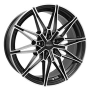 Monaco GP18 alloy wheel in dull black polished