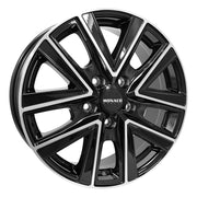 Monaco VT2 alloy wheel in gloss black polished