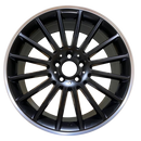19x9" C63 AMG Multi spoke Style Alloy Wheels Black Machined