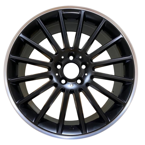 19x9" C63 AMG Multi spoke Style Alloy Wheels Black Machined