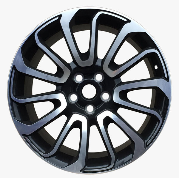 22x9.5" Autobiography Turbine Style Alloy Wheels Black Machined