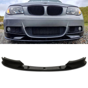Gloss Black Front Lip Splitter - BMW 1 Series Coupe E82 E88 07-13