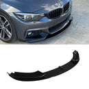 Gloss Black Front Lip Splitter - BMW 4 Series F32 F36 13-20 OMI ALLOY WHEELS