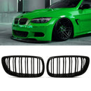 Gloss Black M Sport Look Kidney Grilles - BMW 3 Series E92 E93 05-09 OMI ALLOY WHEELS