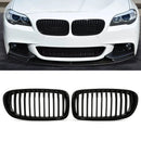 Gloss Black Single Slat Kidney Grille - BMW 5 Series F10 F11 09-16 OMI ALLOY WHEELS