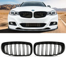Gloss Black Double Slat Kidney Grille - BMW 3 Series F34 Gran Turismo 13-20 OMI ALLOY WHEELS
