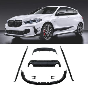 Aero Bodykit M Performance Style Gloss Black - BMW 1 Series F40 M135i 2019+