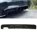 Gloss Black Rear Bumper Diffuser - BMW 1 Series Coupe E82 E88 2007-2013 OMI ALLOY WHEELS
