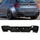 Gloss Black Dual Exit Rear Diffuser - BMW 1 Series F20 2012-2015 OMI ALLOY WHEELS