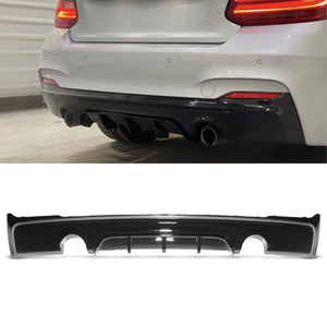 M Style Dual Exit Rear Diffuser - BMW 2 Series F22 F23 14-21