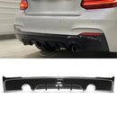 M Style Dual Exit Rear Diffuser - BMW 2 Series F22 F23 14-21 OMI ALLOY WHEELS