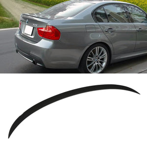 Gloss Black Rear Lip Spoiler - BMW 3 Series E90 05-12