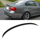 Gloss Black Rear Lip Spoiler - BMW 3 Series E90 05-12 OMI ALLOY WHEELS