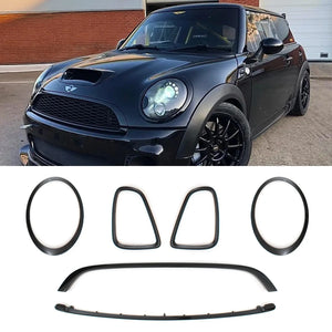 Gloss Black Headlight and Grille Surround Trim Kit - Mini Cooper R56 2006-2013