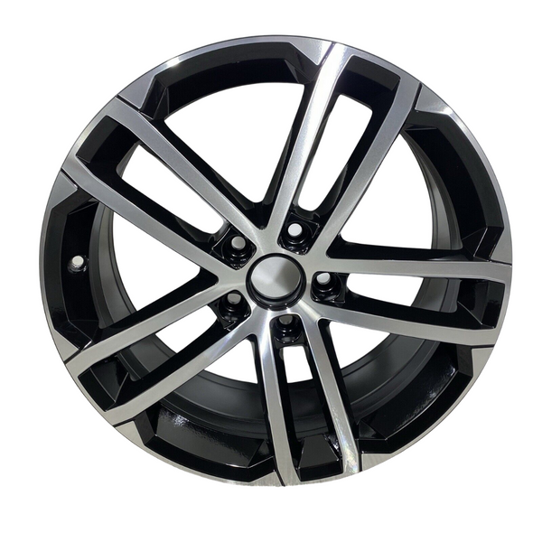 19x8" VW Nogaro Style Alloy Wheels Gloss Black