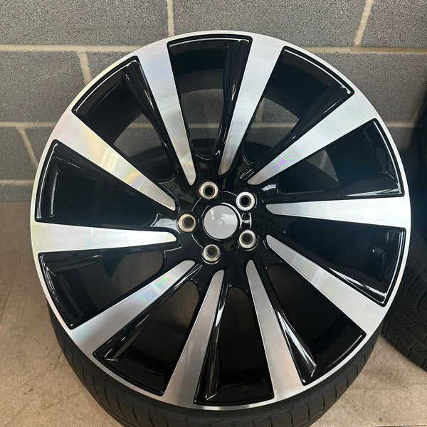 Turbine 844 Style 22X10 5X120 ET45 BLACK MACHINED FACE
