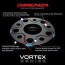 Direnza 15mm Wheel Spacers - Pair - Ford Focus MK2 ST225 RS | 5×108 M12×1.5 63.3mm