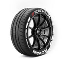 YOKOHAMA ADVAN Tyre Stickers With Flares - Tyre Wall Stickers