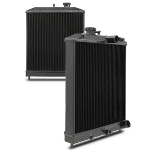 Black 42mm High Flow Radiator - Honda Civic 88-00