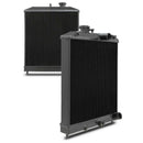 Black 42mm High Flow Radiator - Honda Civic 88-00 OMI ALLOY WHEELS