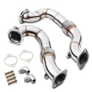Exhaust Decat Downpipes - BMW 3 Series 335i E90 E92 N54 06-10 OMI ALLOY WHEELS