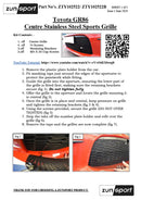 Toyota GR86 - Centre Grille - (2022 -) Omi Grille