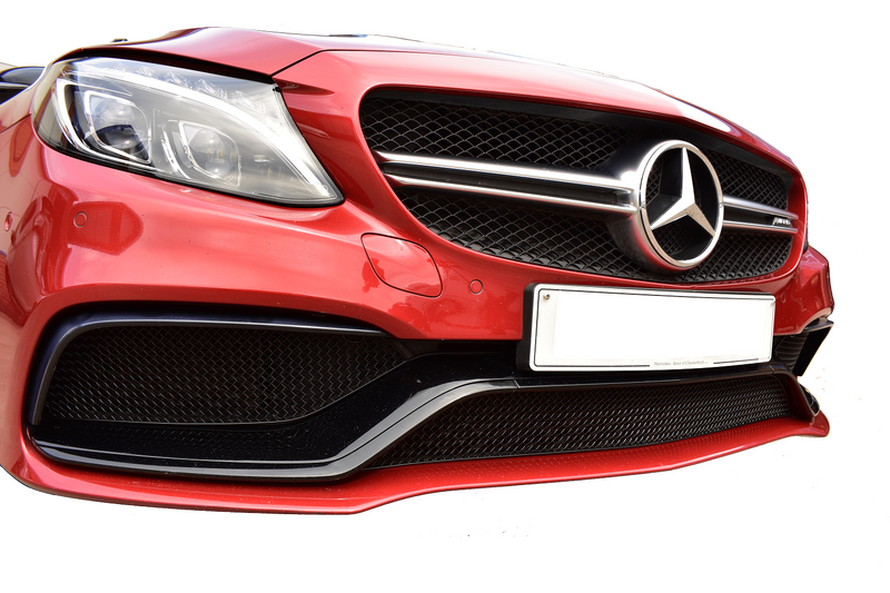 Mercedes AMG C63 (W205) - Front Grille Set - Black Finish (2016 - 2018)