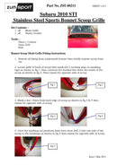 Subaru Impreza STi - Bonnet Scoop Grille - Black finish (2011 to 2014) Omi Grille