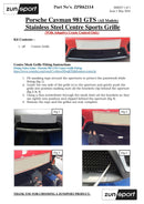 Porsche Cayman/Boxster 981 GTS - Centre Grille (ACC) - Black finish (2014 -)