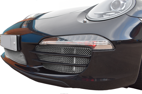 Porsche 991 Carrera C2S - Front Grille Set (Without Parking Sensors) - Silver Finish (2011 - 2015)
