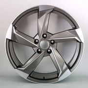 18x8" Audi Concept TTRS Twist Style alloy wheel in gunmetal, 5x112 - front face