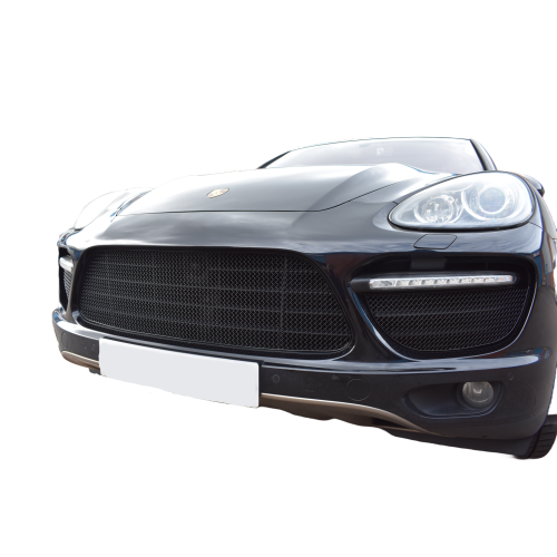Porsche Cayenne Turbo Pre-Facelift - Front Grille Set - Black Finish (2011 - 2014)