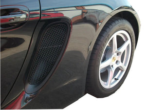 Porsche Cayman/Boxster 981 (All) - Side Vents Grille Set - Black finish (2012 to 2016)
