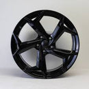 18x8" Bonneville Style Alloy Wheels Black