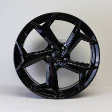 18x8" Bonneville Style Alloy Wheels Black