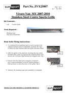 Vauxhall Vivaro - Centre Grille - Silver finish (2006-2014) Omi Grille