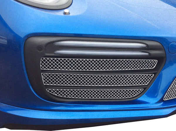 Porsche Carrera 991.2 Turbo And Turbo S - Outer Grille Set - Silver Finish (2016 to 2018)