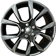 18x8" Skoda VRS Style alloy wheel in gunmetal, 5x112 - front face
