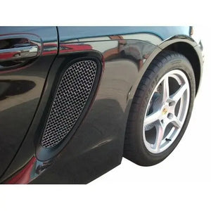 Porsche Cayman/Boxster 981 (All) - Side Vents Grille Set - Silver finish (2012 to 2016)