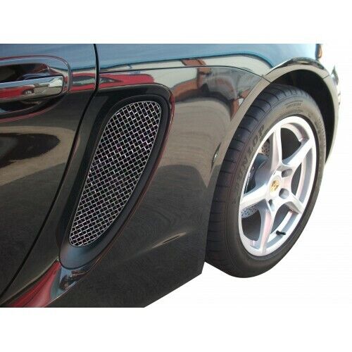 Porsche Cayman/Boxster 981 (All) - Side Vents Grille Set - Silver finish (2012 to 2016)