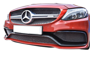 Mercedes AMG C63 (W205) - Front Grille Set - Silver Finish (2016 - 2018)