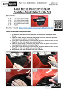 Land Rover Discovery Sport � Outer Grille Set (2016 to )