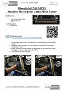 Mitsubishi L200 5th Gen - Lower Grille - Black Finish (2015 - )