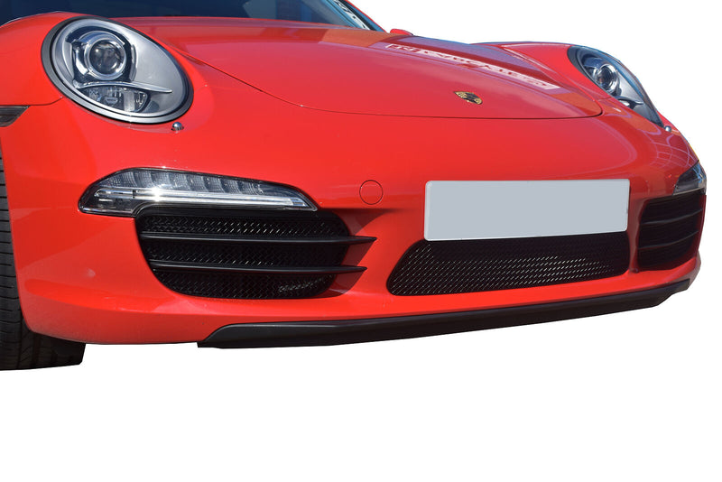 Porsche 991 Carrera C2 - Front Grille Set (Without Parking Sensors) - Black Finish (2011-2015)