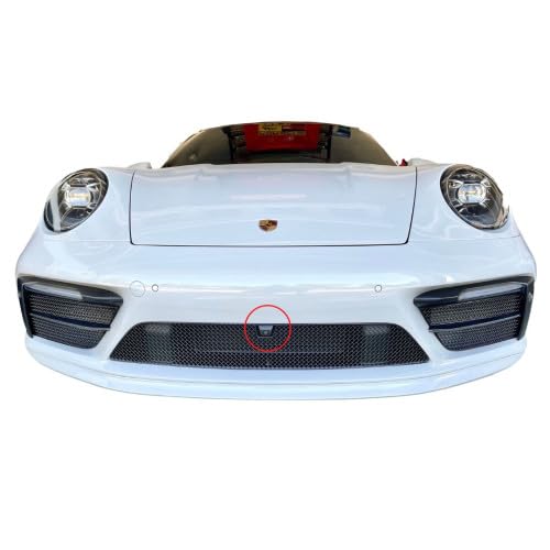 Porsche Carrera 992 (Sport Design Package) with Front Driving Camera - Front Grille Set - Silver Finish (2018 -)