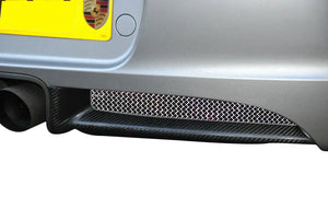 Porsche Cayman 987.1 - Rear Grille Set - Silver finish (2005 to 2009)