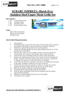 Subaru Impreza Hawkeye - Full Grille Set - Silver finish (2006 to 2007)