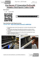 Fiat Ducato 3rd Gen - Front Grille Set - Black Finish (2006 - 2013)