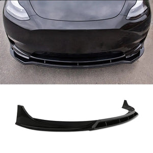 Front Lip Splitter Gloss Black - Tesla Model Y 2020+