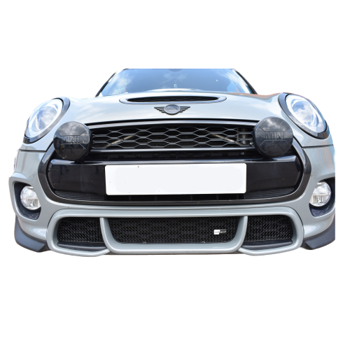 Mini Cooper S (with Aerokit) - Front Grille Set - Black Finish (2015 - 2021)